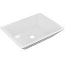 Ver imagem 1 de Cuba de Apoio Retangular Para Banheiro Lavabo C01 RT45 Branco - Lyam Decor