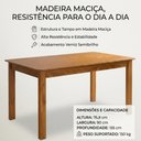 Ver imagem 3 de Mesa de Jantar Repleta Madeira Maciça 155x90 cm