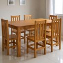 Ver imagem 2 de Mesa de Jantar Repleta Madeira Maciça 155x90 cm