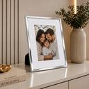 Ver imagem 4 de Porta Retrato Moldura Metal Cromado Slim