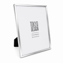 Ver imagem 1 de Porta Retrato Moldura Metal Cromado Slim
