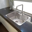 Ver imagem 4 de Cuba Tramontina Morgana 60 FX Undermount em Aço Inox com Acabamento Acetinado com Válvula 69x49 cm