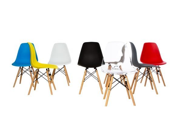 Kit 4 Cadeiras Charles Eames Eiffel Dsw - Acrílica Transparente - 5