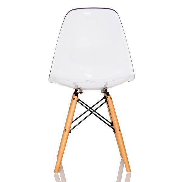 Kit 4 Cadeiras Charles Eames Eiffel Dsw - Acrílica Transparente - 4