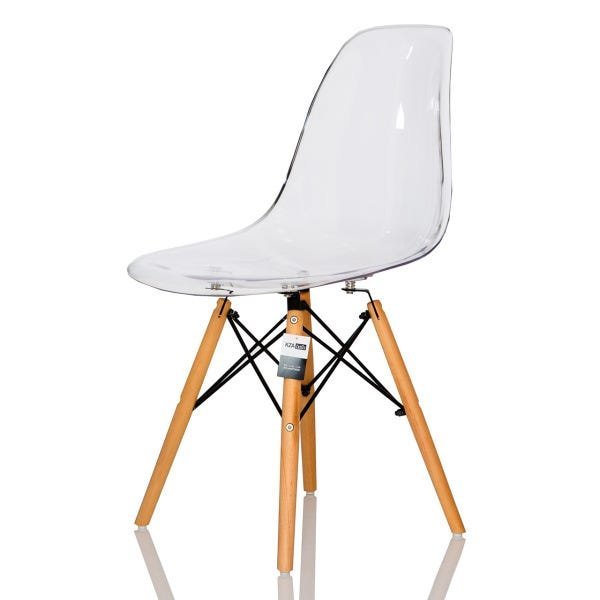 Kit 4 Cadeiras Charles Eames Eiffel Dsw - Acrílica Transparente - 2