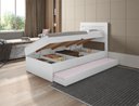 Ver imagem 1 de Cama Baú Framar Móveis Larissa Solteiro com Auxiliar Cor Branco