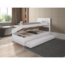 Ver imagem 1 de Cama Baú Framar Móveis Larissa Solteiro com Auxiliar Cor Branco