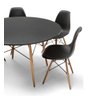 Conjunto Mesa Eiffel 90cm Preta + 4 Cadeiras Dsw Eiffel Design Charles Eames Preta - PROLAR - 3