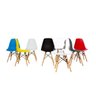 Conjunto Mesa Eiffel 90cm Preta + 4 Cadeiras Dsw Eiffel Design Charles Eames Preta - PROLAR - 4