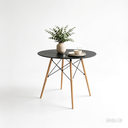 Ver imagem 3 de Conjunto Mesa e Cadeira Eiffel 90cm e 4 Cadeiras Polipropileno Eames Dsw Sala Jantar Preta
