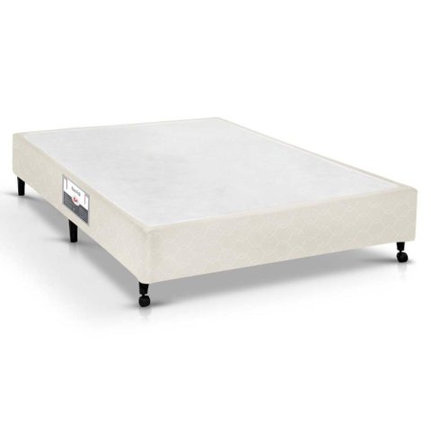 Cama Box Base Viúva Poli Tecido Clean (128x188x23) - Castor