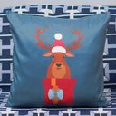 Ver imagem 3 de Kit com 4 Capas para Almofadas Natalinas Renas