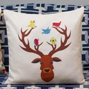 Ver imagem 6 de Kit com 4 Capas para Almofadas Natalinas Renas