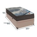 Ver imagem 6 de Cama Box Baú Bege e Colchão Iso Superpocket Molas Ensacadas Solteiro Ortobom