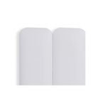 Ver imagem 3 de Cabeceira Queen Kit 8 Placas Modelo Arredondada Courino Branco Flamingo Design