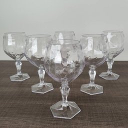 Conjunto 6 Taça para Água Suco 350ml Plástico Uz Tango Transparente - 7