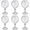 Conjunto 6 Taça para Água Suco 350ml Plástico Uz Tango Transparente - 1