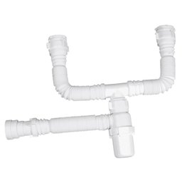 Sifão Duplo Sanfonado Universal Copo - SDUC - ASTRA - 1