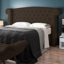 Ver imagem 2 de Cabeceira Cama Box Casal 140cm Provença com Calçadeira Vêneto P02 Veludo Marrom - Mpozenato