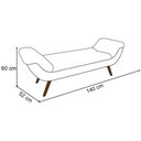 Ver imagem 5 de Cabeceira Cama Box Casal 140cm Provença com Calçadeira Vêneto P02 Veludo Marrom - Mpozenato