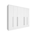 Ver imagem 1 de Guarda Roupa Sevilla Casal 6 Portas 8 Gavetas Tcil:neve