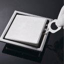 Ver imagem 3 de Ralo Oculto Invisivel 15X15 Inox Discreto Anti Odor Cozinha Banheiro Lavanderia Varanda Lavabo Resis