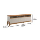 Ver imagem 4 de Rack + Elegance 1.8 Buffet Elegance Off White New Jequitiba - Lukaliam Móveis Off White New/jequitib