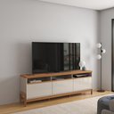 Ver imagem 2 de Rack + Elegance 1.8 Buffet Elegance Off White New Jequitiba - Lukaliam Móveis Off White New/jequitib