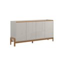 Ver imagem 5 de Rack + Elegance 1.8 Buffet Elegance Off White New Jequitiba - Lukaliam Móveis Off White New/jequitib