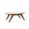 Mesa de Centro Eliptica em Mdf Tb34 Dalla Costa Nobre/off White - 1
