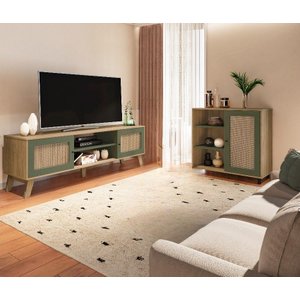 Conjunto Sala Charlotte: Rack 4534 + Buffet 4535