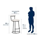 Ver imagem 5 de Kit 2 Banqueta Cadeira Alta Fixa Gourmet Bistro Miami Branco