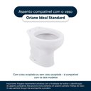 Ver imagem 4 de Tampa de Vaso Polipropileno Oriane Branco para Bacia Ideal Standard