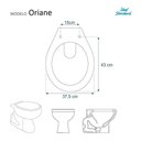Ver imagem 3 de Tampa de Vaso Polipropileno Oriane Branco para Bacia Ideal Standard