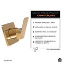 Ver imagem 2 de Acabamento de Misturador Quadrado para Banheiro Oiapoque - Pingoo.casa - Dourado