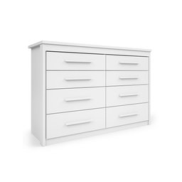 Cômoda Grande 8 Gavetas Branco Elegance 2085 Batrol Branco - 2