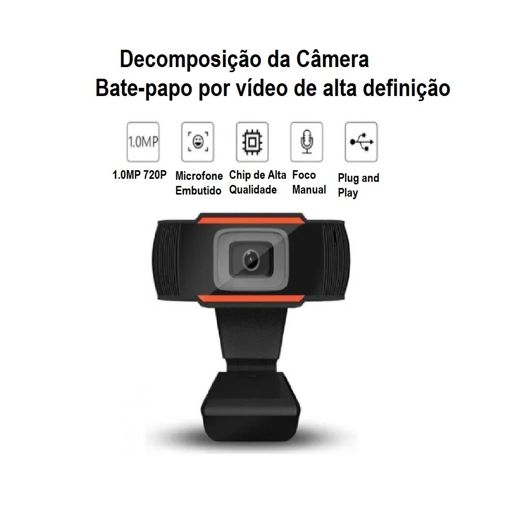 Web Can Mini Webcam Camera PC CMOS colorido 720P USB 2.0 +P2 - 3