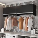 Ver imagem 4 de Armário Multiuso Aéreo Cabideiro Grécia L03 - Lyam Decor