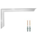 Ver imagem 4 de Kit 2 Suporte Mão Francesa Reforçada 60cm Branca