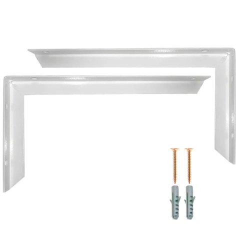 Kit 2 Suporte Mão Francesa Reforçada 60cm Branca