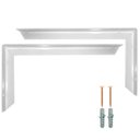 Ver imagem 1 de Kit 2 Suporte Mão Francesa Reforçada 60cm Branca