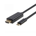 Ver imagem 2 de Cabo Hdmi Nwt Macho 4k 30hz para Usb Tipo C 3.1 Macho 1,8m