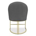 Ver imagem 5 de Kit 04 Cadeiras Poltrona de Jantar Bela Veludo Base Metálica Industrial Dourado - Pallazio