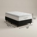 Ver imagem 2 de Conjunto Solteiro Box + Colchão Freedom Ortobom Espuma Viscoelástica 88x188