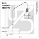 Ver imagem 2 de Arandela Fluxo Nu - Preto - 2541-3