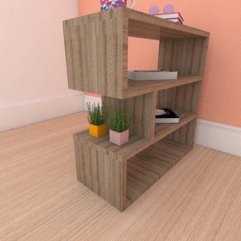 Mesa Lateral Amadeirado Aparador de Sofa Sala Mesa Lateral Cama Mesa de Canto Mesa de Cabeceira