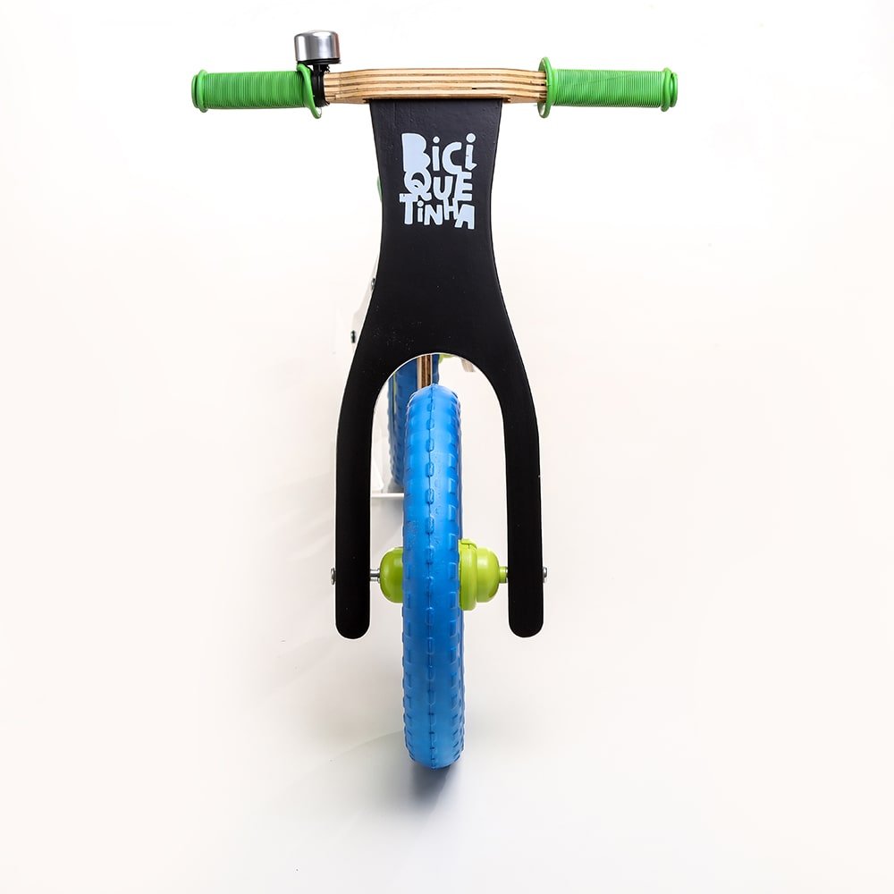 Bicicleta de Equilíbrio Biciquetinha Lousa Diversas Cores Biciquétinha Azul/verde - 3