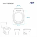 Ver imagem 3 de Tampa de Vaso em MDF Alamo Branco para bacia Santa Clara