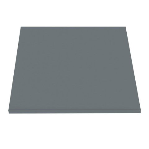 Tampo Quadrado 60 cm (Largura) P25 Pandin MDP 2,50 cm (Altura) Cor Grafito