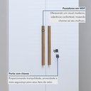 Ver imagem 5 de Armário Multiuso 2 Portas com Chave e 5 Prateleiras Asteca Branco